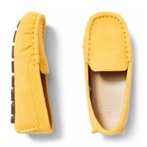 Janie & Jack Sun Shower Yellow Driving Shoe Sz 5 Boys - Picture 1 of 12